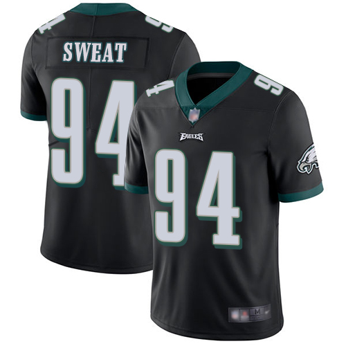 Men Philadelphia Eagles 94 Josh Sweat Black Alternate Vapor Untouchable NFL Jersey Limited Player Football